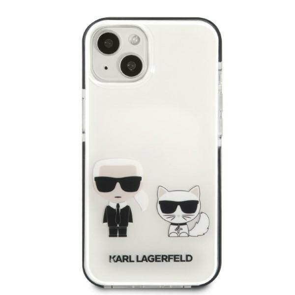 KARL LAGERFELD KLHCP13MTPEKCW IPHONE 13 / 14 / 15 6,1" HARDCASE BIAŁY/WHITE KARL&CHOUPETTE