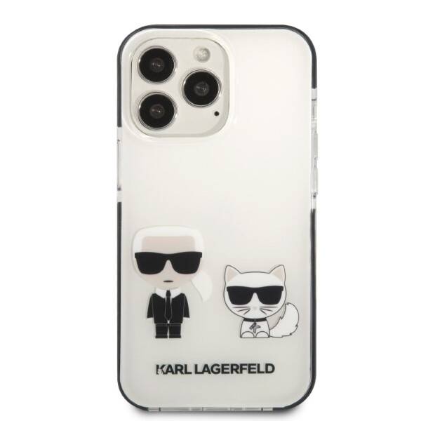 KARL LAGERFELD KLHCP13XTPEKCW IPHONE 13 PRO MAX 6,7" HARDCASE BIAŁY/WHITE KARL&CHOUPETTE