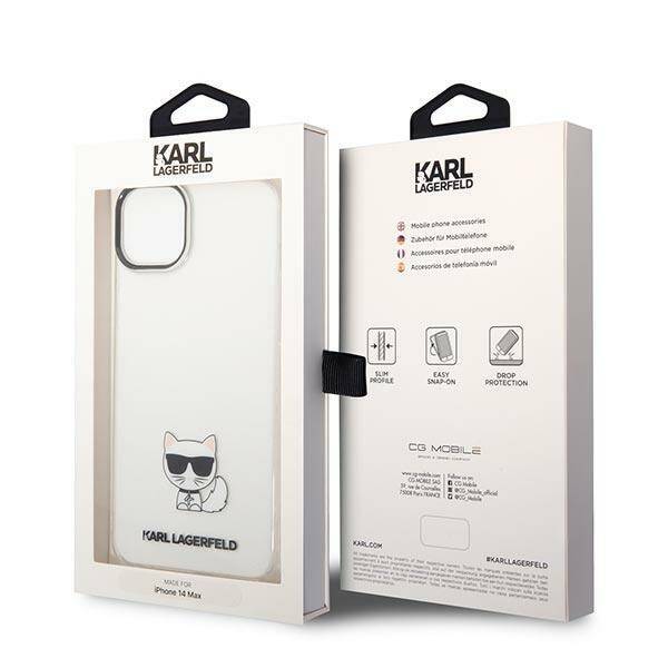 KARL LAGERFELD KLHCP14MCTTR IPHONE 14 PLUS / 15 PLUS 6,7" HARDCASE PRZEŹROCZYSTY/TRANSPARENT CHOUPETTE BODY