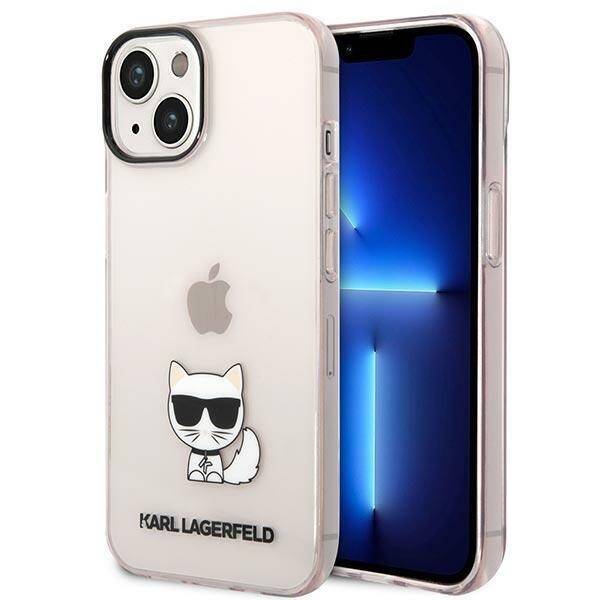 KARL LAGERFELD KLHCP14MCTTRI IPHONE 14 PLUS / 15 PLUS 6,7" HARDCASE RÓŻOWY/PINK TRANSPARENT CHOUPETTE BODY