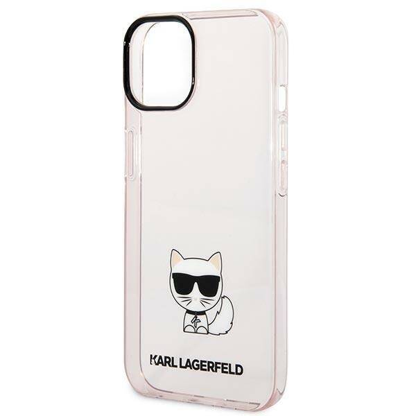 KARL LAGERFELD KLHCP14MCTTRI IPHONE 14 PLUS / 15 PLUS 6,7" HARDCASE RÓŻOWY/PINK TRANSPARENT CHOUPETTE BODY