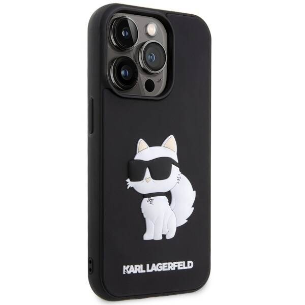 KARL LAGERFELD KLHCP14X3DRKHNK IPHONE 14 PRO MAX 6.7" CZARNY/BLACK HARDCASE RUBBER CHOUPETTE 3D