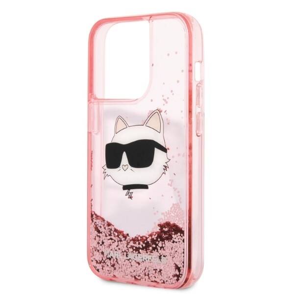 KARL LAGERFELD KLHCP14XLNCHCP IPHONE 14 PRO MAX 6,7" RÓŻOWY/PINK HARDCASE GLITTER CHOUPETTE HEAD