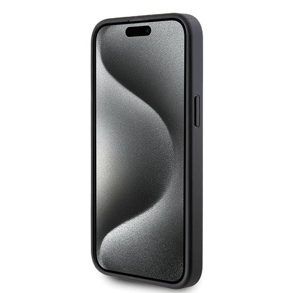 KARL LAGERFELD KLHCP15XSAPKCNPK IPHONE 15 PRO MAX 6.7" CZARNY/BLACK HARDCASE SAFFIANO CARDSLOT KC METAL PIN