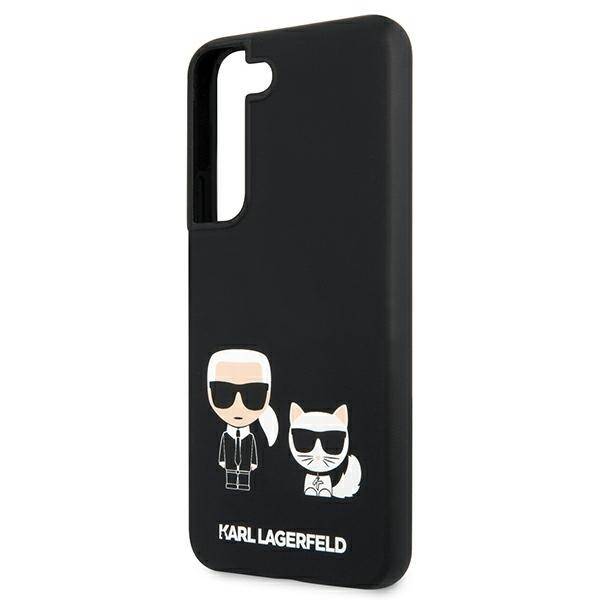 KARL LAGERFELD KLHCS22SSSKCK S22 S901 HARDCASE CZARNY/BLACK SILICONE KARL & CHOUPETTE