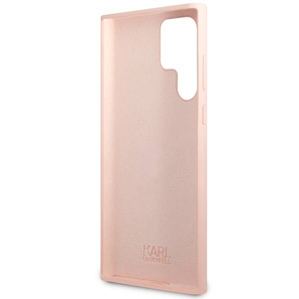 KARL LAGERFELD KLHCS23LSNIKBCP SAM S23 ULTRA S918 HARDCASE RÓŻOWY/PINK SILICONE IKONIK