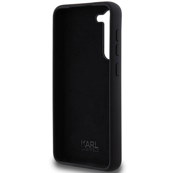 KARL LAGERFELD KLHCS23MSMHCNPK S23+ S916 CZARNY/BLACK HARDCASE SILICONE CHOUPETTE METAL PIN