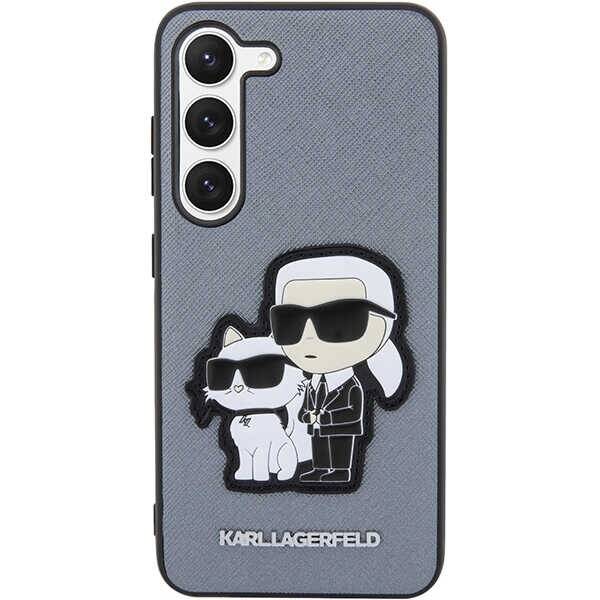 KARL LAGERFELD KLHCS23SSANKCPG S23 S911 HARDCASE SZARY/GREY SAFFIANO KARL & CHOUPETTE