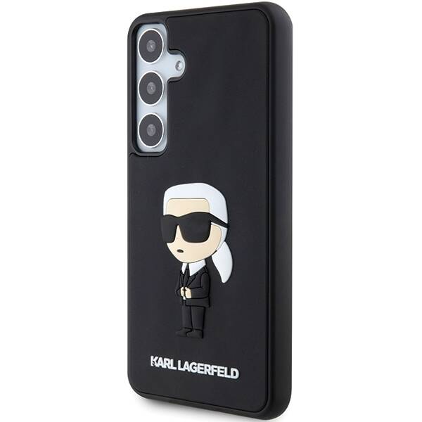 KARL LAGERFELD KLHCS24M3DRKINK S24+ S926 CZARNY/BLACK HARDCASE 3D RUBBER IKONIK