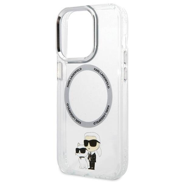 KARL LAGERFELD KLHMP13LHNKCIT IPHONE 13 PRO 6,1" HARDCASE TRANSPARENT ICONIC KARL&CHOUPETTE MAGSAFE