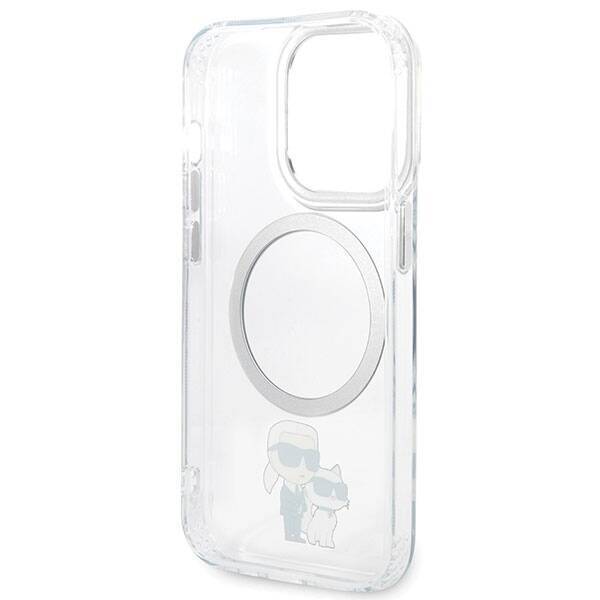 KARL LAGERFELD KLHMP13LHNKCIT IPHONE 13 PRO 6,1" HARDCASE TRANSPARENT ICONIC KARL&CHOUPETTE MAGSAFE