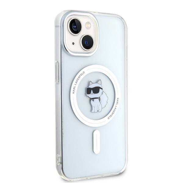 KARL LAGERFELD KLHMP15SHFCCNOT IPHONE 15 / 14 / 13 6.1" TRANSPARENT HARDCASE IML CHOUPETTE MAGSAFE