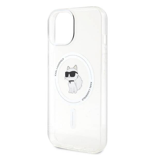 KARL LAGERFELD KLHMP15SHFCCNOT IPHONE 15 / 14 / 13 6.1" TRANSPARENT HARDCASE IML CHOUPETTE MAGSAFE