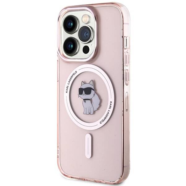 KARL LAGERFELD KLHMP15XHFCCNOP IPHONE 15 PRO MAX 6.7" RÓŻOWY/PINK HARDCASE IML CHOUPETTE MAGSAFE