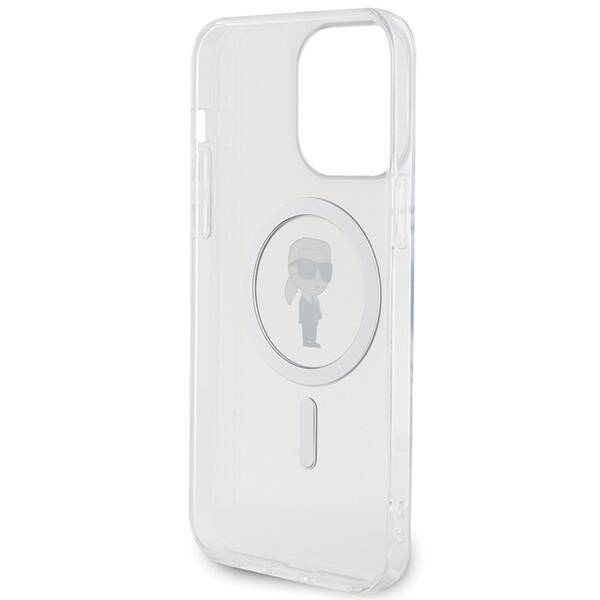 KARL LAGERFELD KLHMP15XHFCKNOT IPHONE 15 PRO MAX 6.7" TRANSPARENT HARDCASE IML IKONIK MAGSAFE