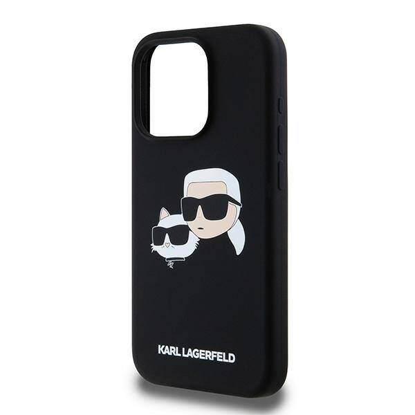 KARL LAGERFELD KLHMP15XSKCHPPLK IPHONE 15 PRO MAX 6.7" CZARNY/BLACK HARDCASE SILICONE KARL & CHOUPETTE MAGSAFE