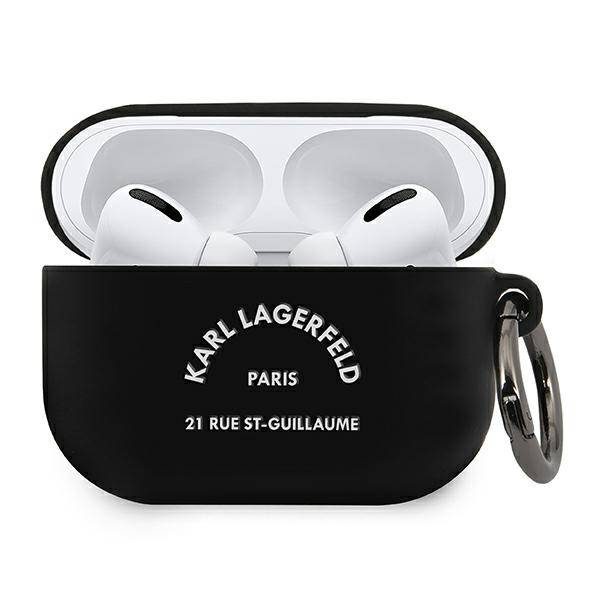 Karl Lagerfeld KLACAPSILRSGBK AirPods Pro cover czarny/black Silicone RSG