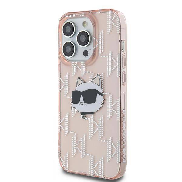 Karl Lagerfeld KLHCP14LHKLPCHP iPhone 14 Pro 6.1" różowy/pink hardcase IML Choupette Head & Monogram