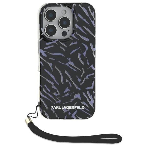 Karl Lagerfeld KLHCP16LHZBPKCCU iPhone    16 Pro 6.3" fioletowy/purple Zebra With Cord