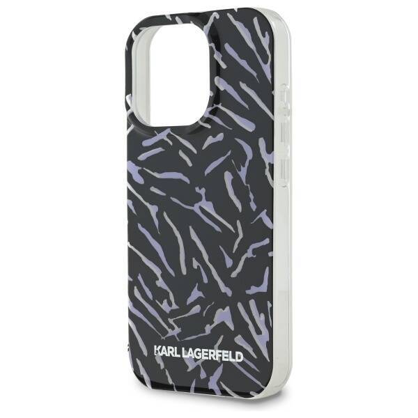 Karl Lagerfeld KLHCP16LHZBPKCCU iPhone    16 Pro 6.3" fioletowy/purple Zebra With Cord