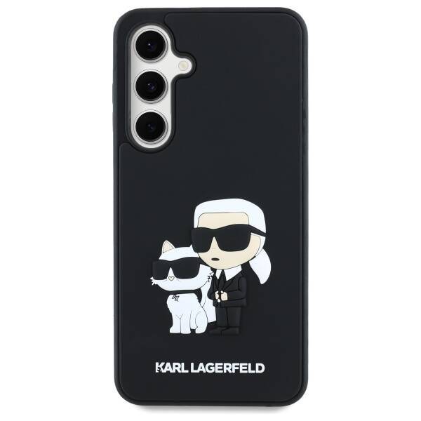 Karl Lagerfeld KLHCS24FE3DRKCNK S24 FE    S721 czarny/black hardcase 3D Rubber Karl&Choupette