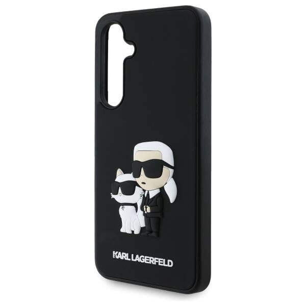 Karl Lagerfeld KLHCS24FE3DRKCNK S24 FE    S721 czarny/black hardcase 3D Rubber Karl&Choupette