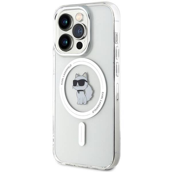 Karl Lagerfeld KLHMP14LHFCCNOT iPhone 14 Pro 6.1" przezroczysty/transparent hardcase IML Choupette MagSafe