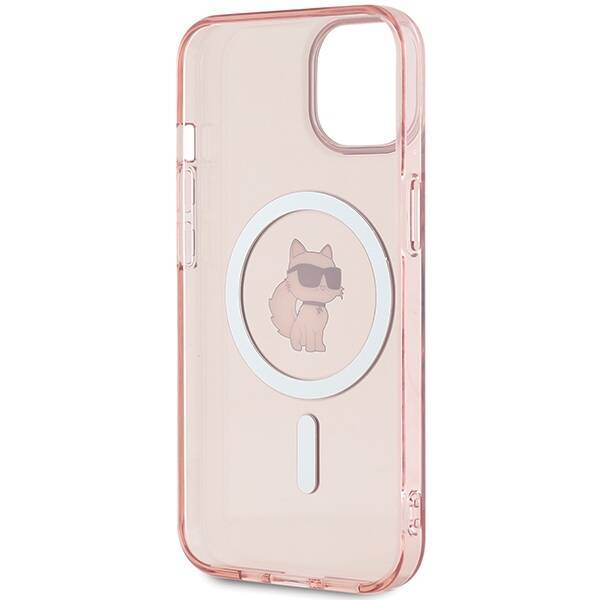 Karl Lagerfeld KLHMP14SHFCCNOP iPhone 14 / 15 / 13 6.1" różowy/pink hardcase IML Choupette MagSafe