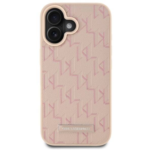 Karl Lagerfeld KLHMP16SPKHPORPP iPhone 16 6.1" różowy/pink hardcase Hot Stamp Magsafe