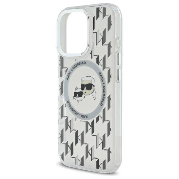 Karl Lagerfeld KLHMP16XHMCKMHT iPhone 16 Pro Max 6.9" przezroczysty/transparent IML Monogram Karl&Choupette Head MagSafe