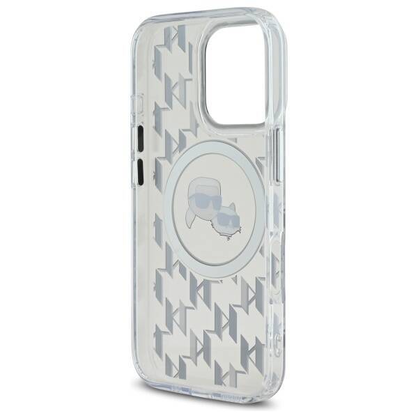 Karl Lagerfeld KLHMP16XHMCKMHT iPhone 16 Pro Max 6.9" przezroczysty/transparent IML Monogram Karl&Choupette Head MagSafe