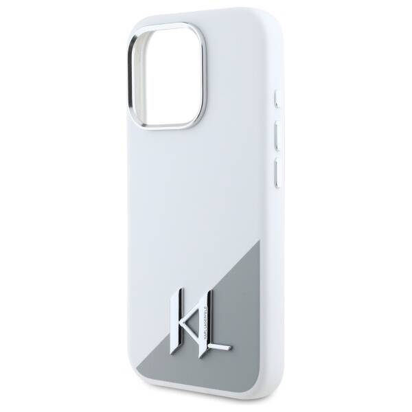 Karl Lagerfeld KLHMP16XSCMKMPCH iPhone 16 Pro Max 6,9" Silicone Initial Logo biały/white