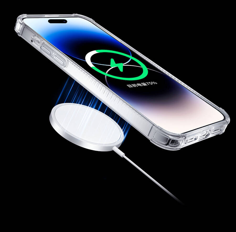 Kingxbar PQY Go Out Series magnetyczne etui iPhone 14 MagSafe czarne