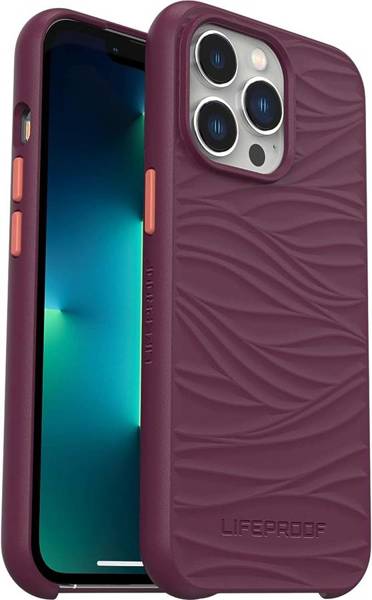 LifeProof Wake Etui do iPhone 13 Pro, Odporne na Wstrząsy, Odporne na Upadek do 2 Metrów, Cienkie Etui Ochronne, Wykonane z Odnawialnego Plastiku Oceanicznego, Purpurowy