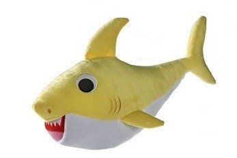 MASKOTKA BABY SHARK ŻÓŁTA 35CM