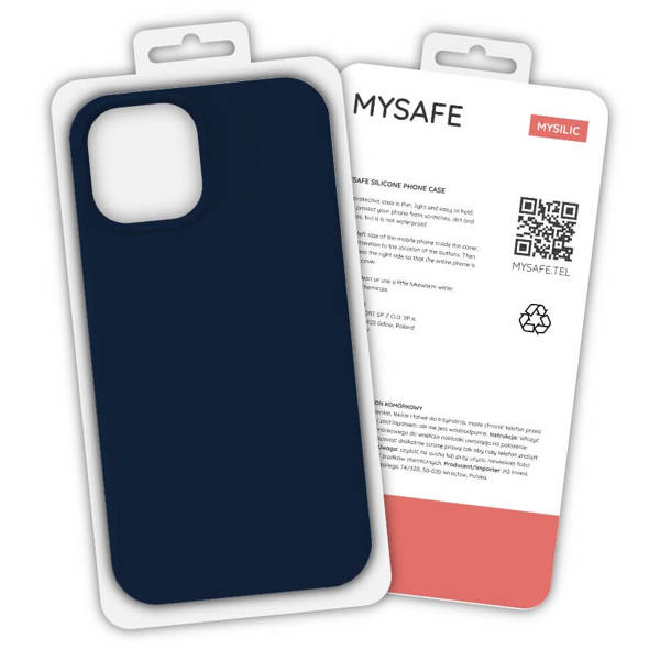 MYSAFE ETUI SILIKONOWE IPHONE 11 PRO GRANATOWY PUDEŁKO