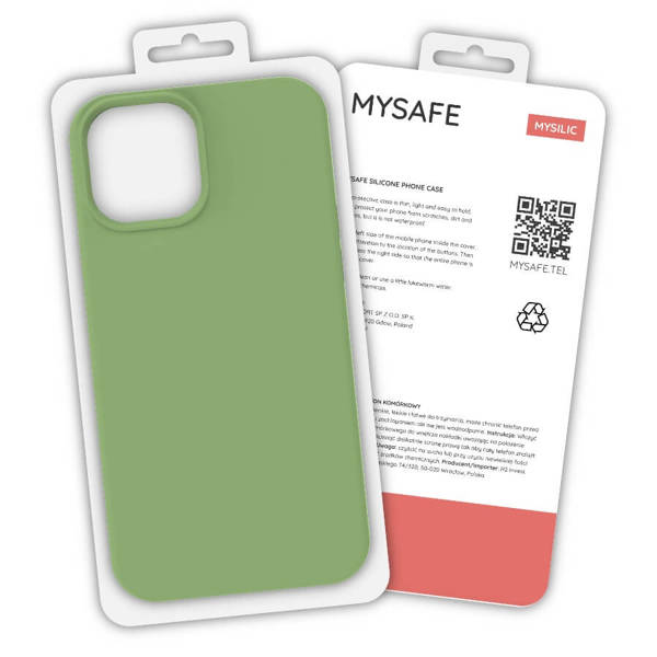 MYSAFE ETUI SILIKONOWE IPHONE 11 PRO MAX PISTACJA PUDEŁKO