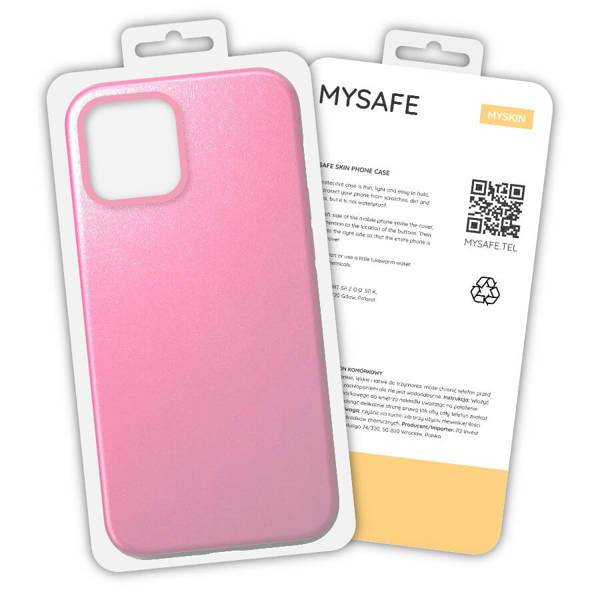 MYSAFE ETUI SKIN IPHONE 13 MINI JASNORÓZOWY PUDEŁKO