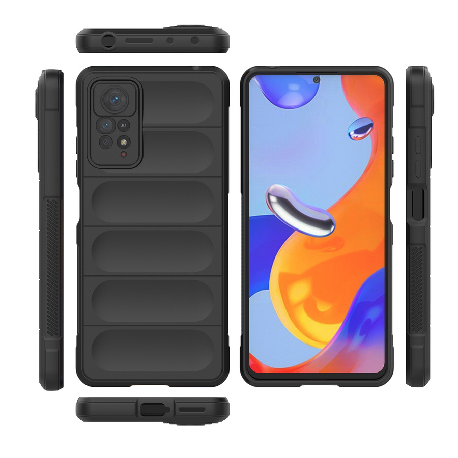 Magic Shield Case etui do Xiaomi Redmi Note 11 Pro elastyczny pancerny pokrowiec czarny