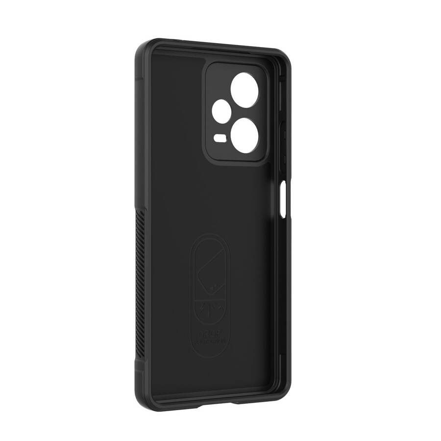 Magic Shield Case etui do Xiaomi Redmi Note 12 Pro+ elastyczny pancerny pokrowiec burgundowe