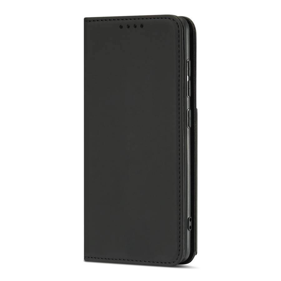 Magnet Card Case etui do Samsung Galaxy A12 5G pokrowiec portfel na karty kartę podstawka czarny