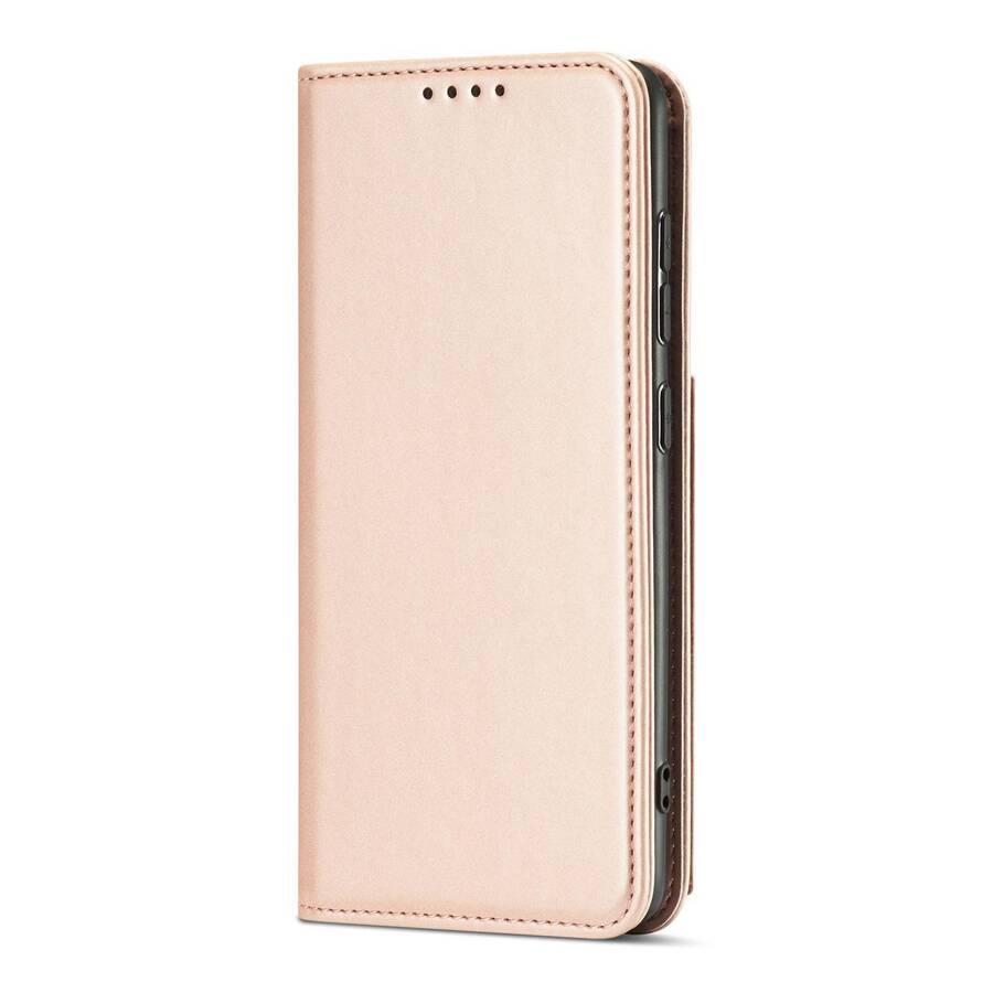 Magnet Card Case etui do Samsung Galaxy A13 5G pokrowiec portfel na karty kartę podstawka różowy