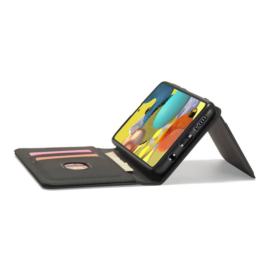 Magnet Card Case etui do Xiaomi Redmi Note 11 Pro pokrowiec portfel na karty kartę podstawka czarny