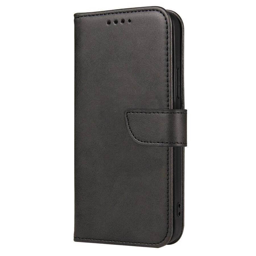 Magnet Case elegancki futerał etui pokrowiec z klapką i funkcją podstawki Samsung Galaxy A32 4G czarny