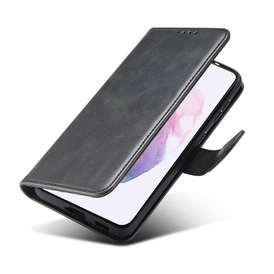 Magnet Case elegancki futerał etui pokrowiec z klapką i funkcją podstawki Samsung Galaxy S22+ (S22 Plus) czarny
