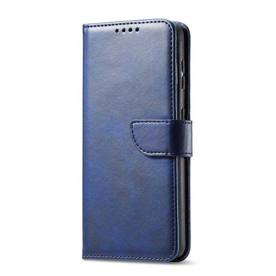 Magnet Case elegancki futerał etui pokrowiec z klapką i funkcją podstawki Samsung Galaxy S22+ (S22 Plus) niebieski