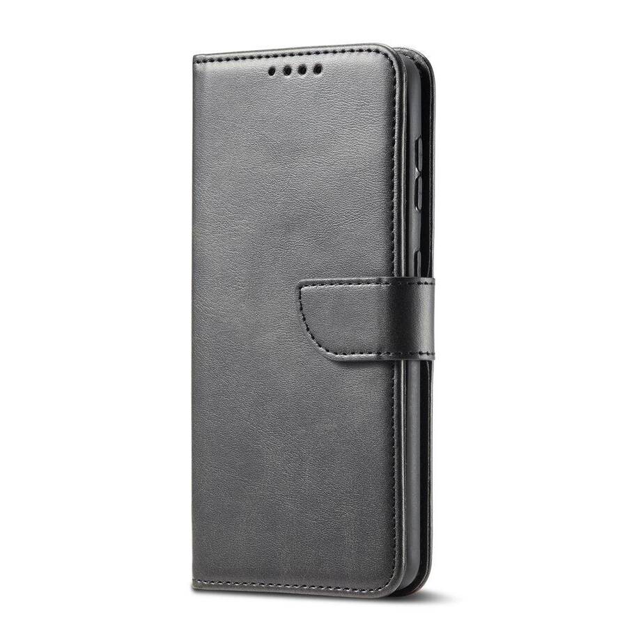 Magnet Case elegancki futerał etui pokrowiec z klapką i funkcją podstawki Samsung Galaxy S22 czarny