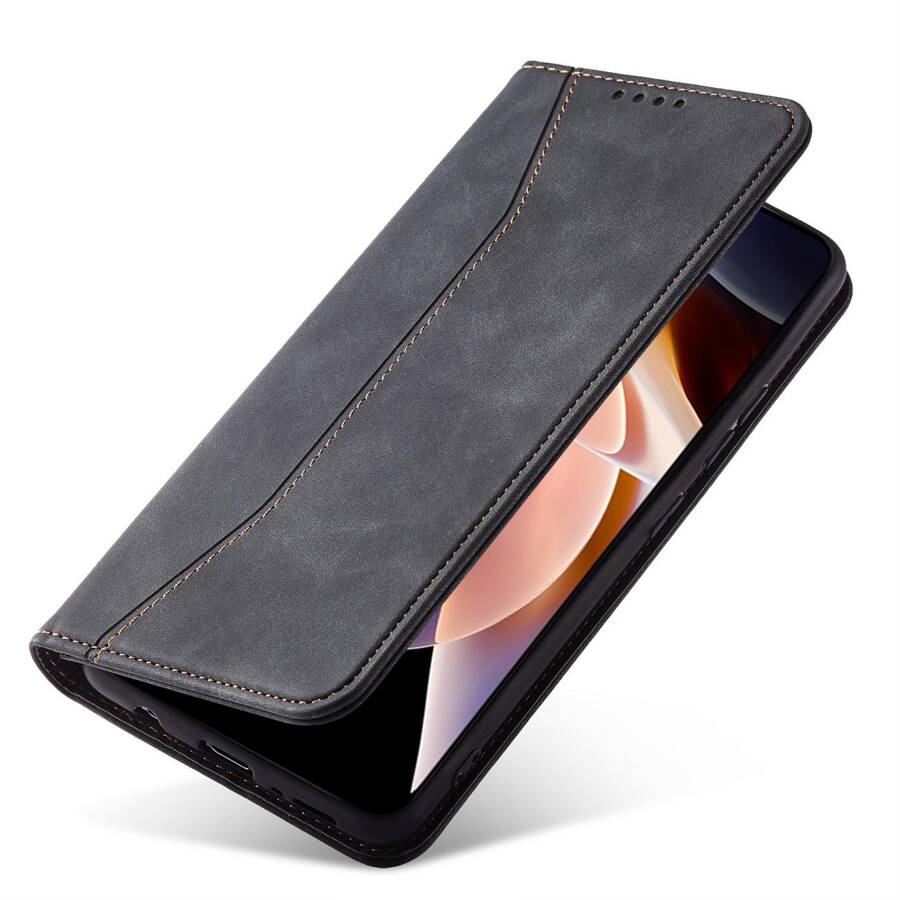 Magnet Fancy Case etui do Xiaomi Redmi Note 11 Pro pokrowiec portfel na karty kartę podstawka czarny