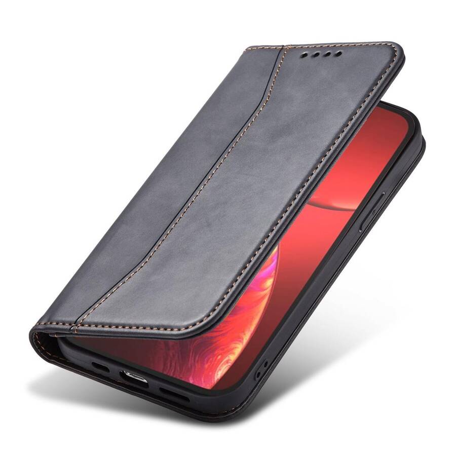 Magnet Fancy Case etui iPhone 14 Pro Max pokrowiec z klapką portfel podstawka czarne