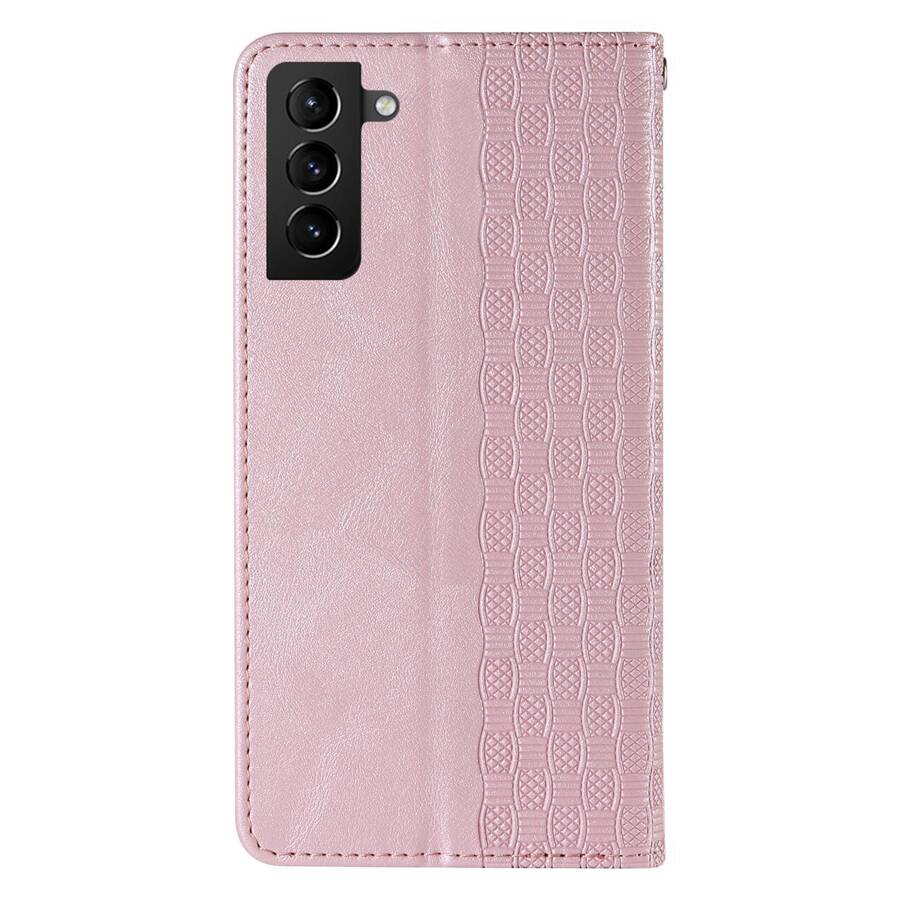 Magnet Strap Case etui Samsung Galaxy A23 5G pokrowiec z klapką portfel mini smycz podstawka różowe